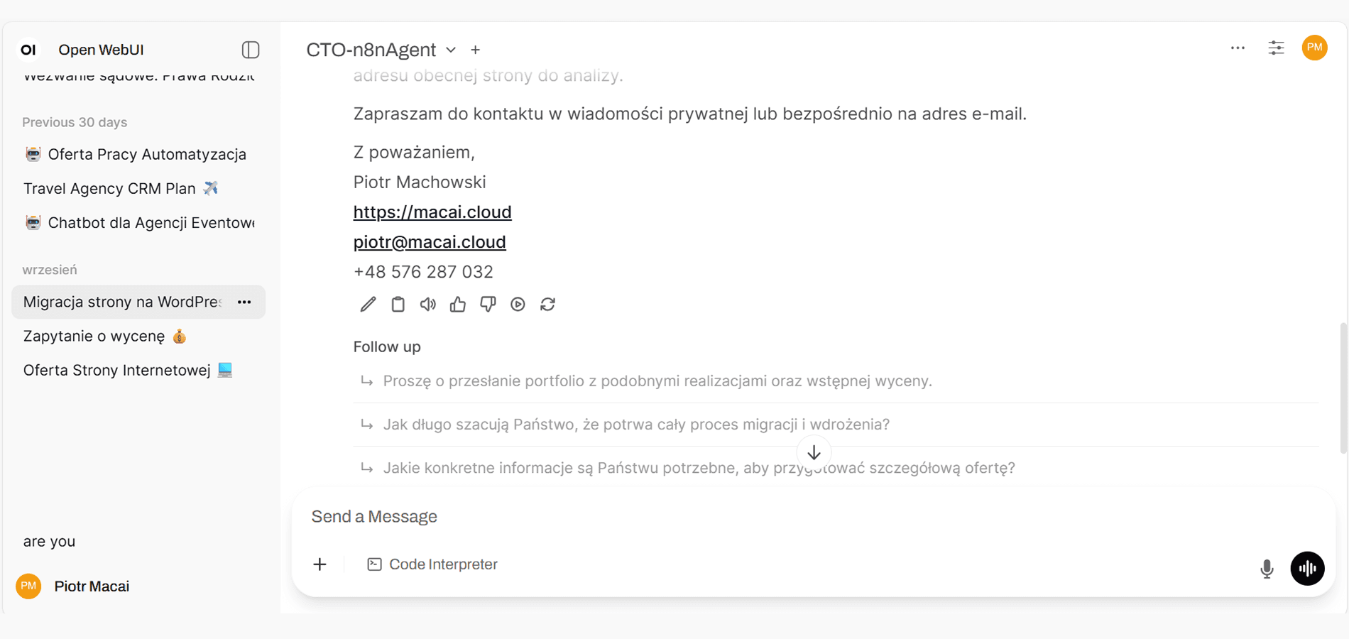 Web Apps & Custom Interfaces